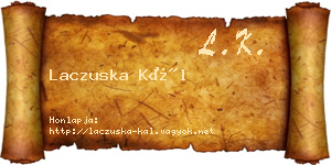 Laczuska Kál névjegykártya
